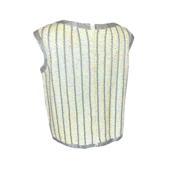 1960's Beaded & Sequined Wool Shell Top - Picture 4 of 6